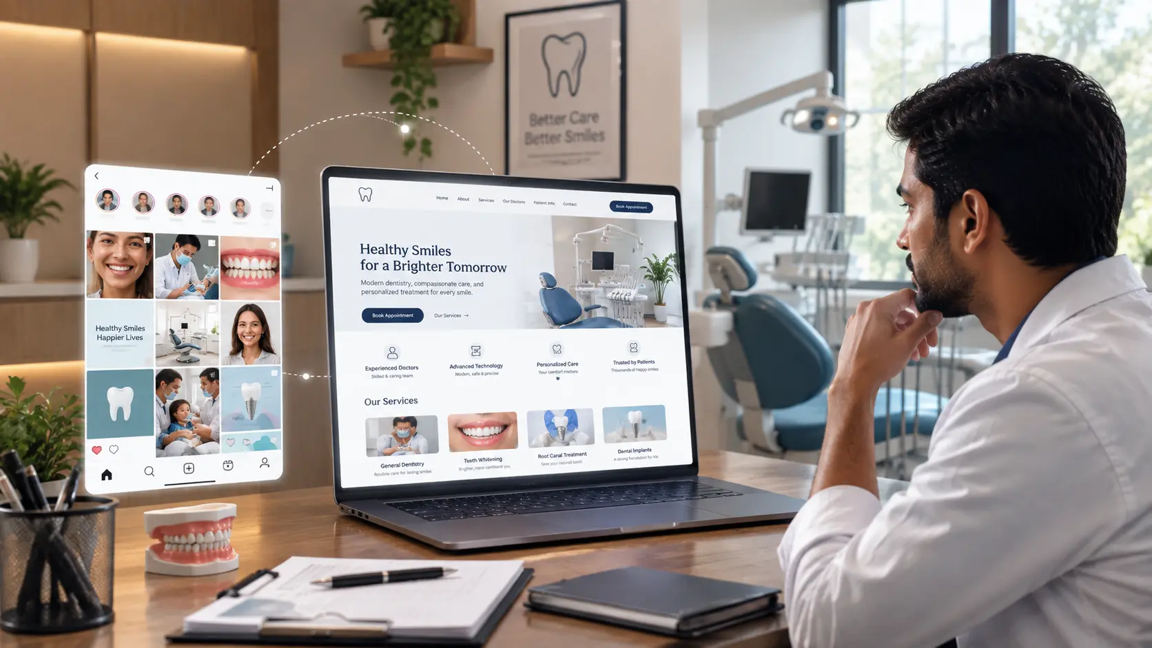 website vs instagram for small business digital presence